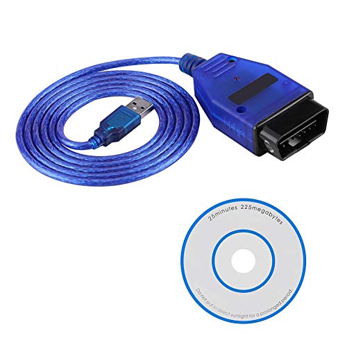 Escáner de cable USB EVGATSAUTO 150CM OBD2, herramienta de escaneo de cable USB OBD2 409.1 para coche