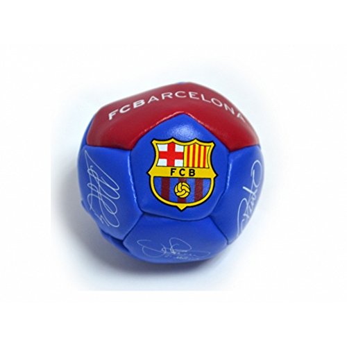 FCB FC Barcelona - Balón mini de fútbol con firmas oficial de FC Barcelona (Talla Única) (Azul/grana)