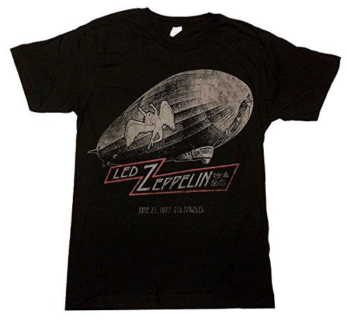 FDYM Led Zeppelin - Mens US Cities Tour 1977 T-Shirt in Black