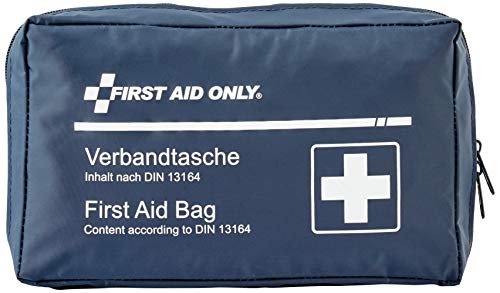 First Aid Only Bolso de Vendajes para el Coche, automóviles Norma DIN 13164, Azul, P-10019