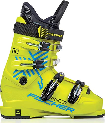 Fischer Sports Fischer Ranger 60 JR Thermoshape-Botas de esquí para niño, Color Amarillo, 25,5, Unisex niños