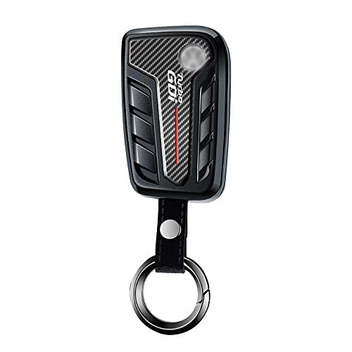 Funda para llave de coche para VW, Skoda Octavia accesorios, caja para llaves para VW Golf 7, funda para llave para VW Polo, Skoda Seat 3 teclas/Tiguan/T-ROC, color negro