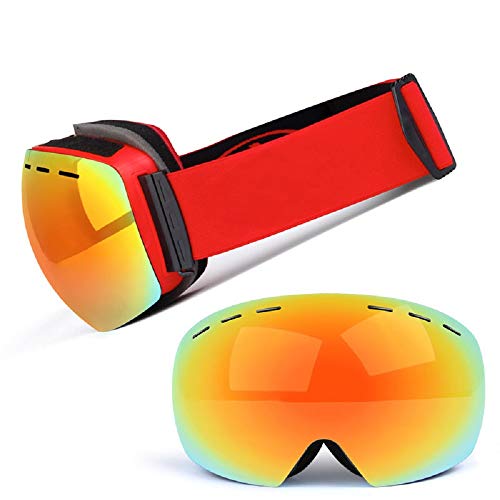 Gafas De Esquí Gafas Esqui Snowboard Nieve Espejo Para Hombre Mujer Adultos Juventud JóVenes Chicos Chicas Anti Niebla Gafas De Esquiar 100％Uv400 ProteccióN Uv Antiniebla Y Antideslumbrante