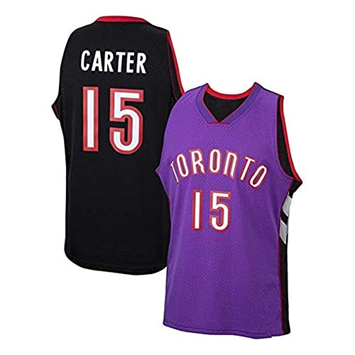 G&F Vince Carter Swingman Camiseta Baloncesto Raptors # 15 Retro Fans Ropa Entrenamiento Tops Transpirables Bordados S-XXL (Color : C, Size : XL)