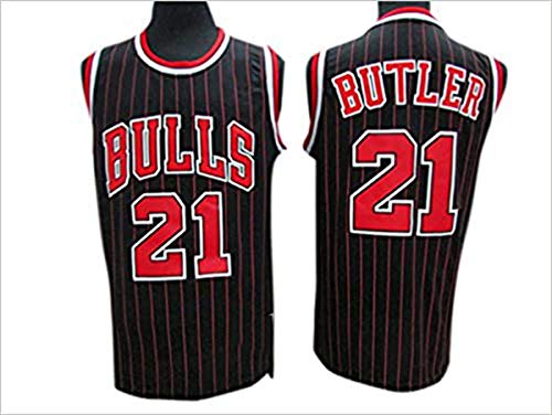 GIHI Camiseta De La NBA para Hombre - Chicago Bulls NBA 21# Camisetas De Jimmy Butler - Ropa De Entrenamiento De Baloncesto De Malla Bordada Retro,A,XL(180~185CM/85~95KG)