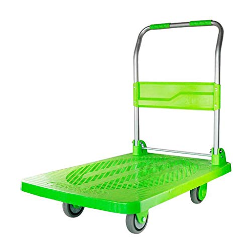 GJJSZ Carro Plegable para camión de Mano,Carro de Mano para el hogar Carro Plegable para camión,Plataforma Plana para Trabajo Pesado,almacén,Oficina,jardín,200 kg-300 kg(tamaño:B)