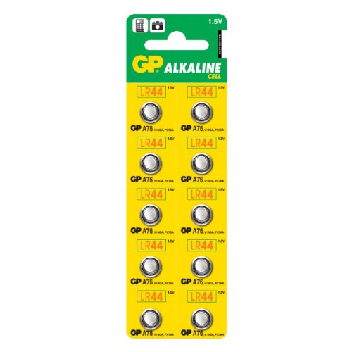 GP Batteries GPA76 – C10 Tarjeta Moneda celdas pilas alcalinas 1