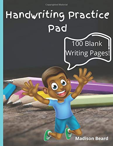 Handwriting Practice Pad with 100 Blank Writing Pages For Kids to learn to Write Alphabets ABC's - Dotted Midline - Wide Bond Paper: Kindergarten ... - Penmanship Practice for Letters and Numbers