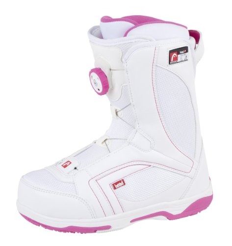 Head - Botas de Snowboard para Mujer, tamaño 255 cm, Color Blanco/Rosa