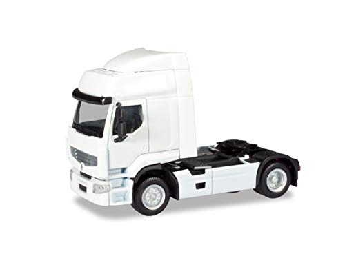 Herpa Zugmaschine weiß MiniKit: Tractor Renault Premium Blanco, camión para retocar y Recoger, Color (013635)