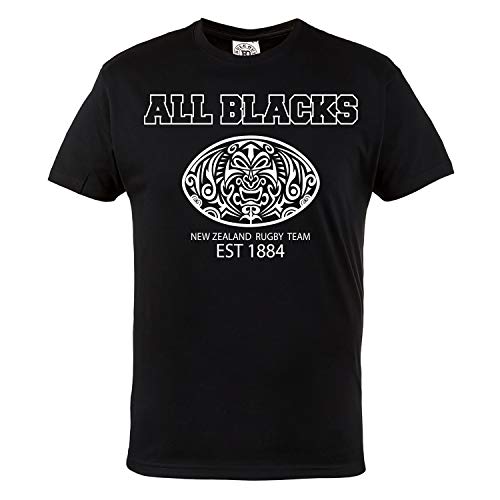 Hombre Rugby All Blacks Camiseta. Selección Nacional de Rugby de Nueva Zelanda. Casual Wear (Talla Xxlarge)