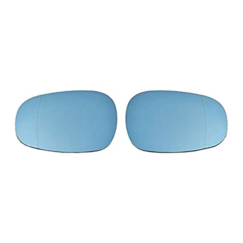 HUANHUAN Department Store Par de Espejo de Vidrio con Espejo de Vidrio con calefacción con calefacción Azul para -BMW 3 Series E90 E92 E93 LCI 2009-2013 51167252893, 51167252894 (Color : Blue)