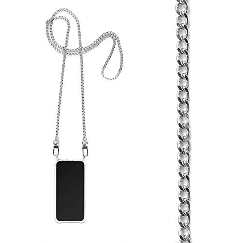Jalouza Cadena para Teléfonos Móviles Compatibles con el iPhone 11 – Funda de Smartphone con Cuerda Colgante – Funda Crossbody de 120cm con Cadena Metálica Jalouza Cadena para Teléfonos Móviles Compatibles con el iPhone 11 – Funda de Smartphone con Cuerda Colgante – Funda Crossbody de 120cm con Cadena Metálica