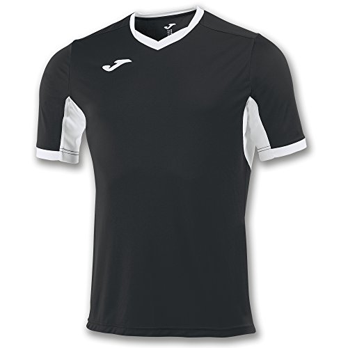 Joma Champion IV M/C Camiseta Equipamiento, Hombre, Negro/Blanco, XL