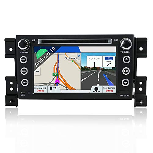 JOYX Android 10 Autoradio Car Stereo para Suzuki Grand Vitara 2005-2018 Navegacion | 2G+32G | Gratis Cámara Micrófono | GPS 2 DIN | Apoyo Dab+ 4G WLAN BT5.0 Carplay Control Volante Google | 7 Pulgada