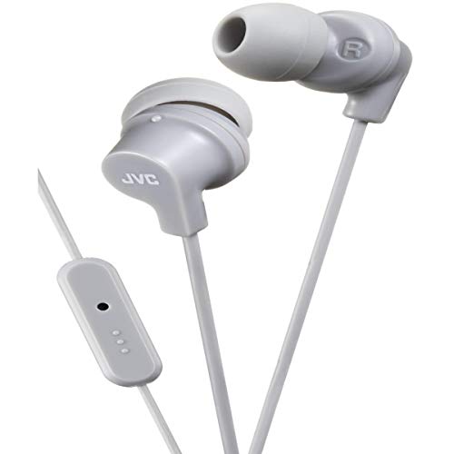 JVC HA-FR15-H-E - Auriculares en la oreja con control remoto y micrófono, Gris JVC HA-FR15-H-E - Auriculares en la oreja con control remoto y micrófono, Gris