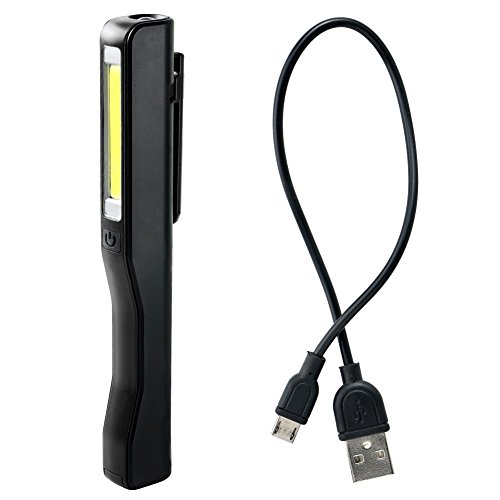 Lámpara de inspección de antorcha LED, 1PCS Luz de trabajo LED Súper brillante COB Linterna LED Luz de camping con clip de pluma magnética Negro Lámpara de inspección de antorcha LED, 1PCS Luz de trabajo LED Súper brillante COB Linterna LED Luz de camping con clip de pluma magnética Negro