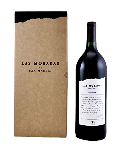Las Moradas - Vino Tinto Magnum Senda 2016 - Botella de 1,5 L - Vino Tinto Fresco y Aromático - Variedad Garnacha - Vinos de Madrid