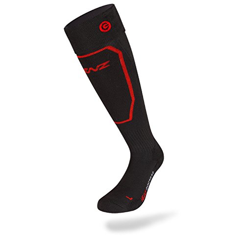 Lenz Heat Sock 1.0 Negro, Rojo Unisex - Calcetines (Calcetines de Rodilla, Negro, Rojo, Adulto, Unisex, 45-47, Específico)