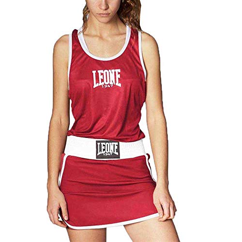 Leone 1947 Camiseta de Boxeo para Mujer, Rojo, M