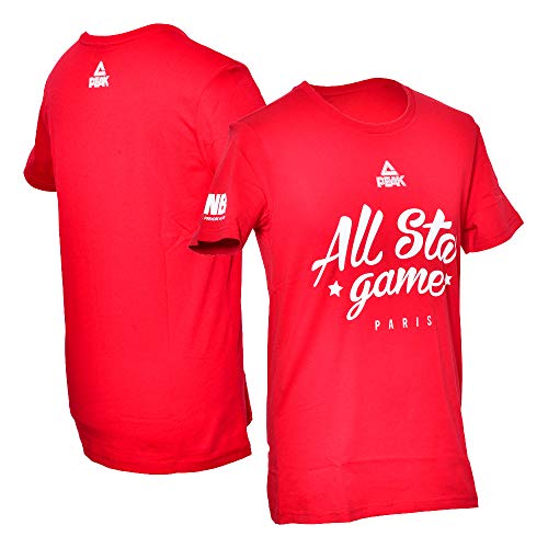 Liga Nacional de Baloncesto T- Camiseta All Star Game 2018, Color Rojo, Unisex Adulto, TSHRT-Allstar-Rouge-L, Rojo, Large