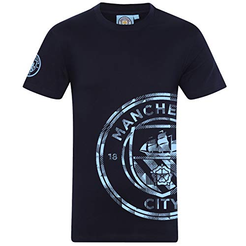 Manchester City FC - Camiseta Oficial Serigrafiada - para Hombre - Mediana