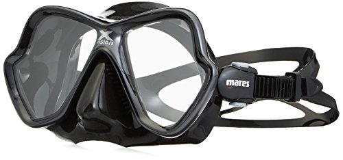 Mares X-Vision Ultra LS - Gafas de Buceo Unisex, Color Negro/Gris, Talla Bx Regular