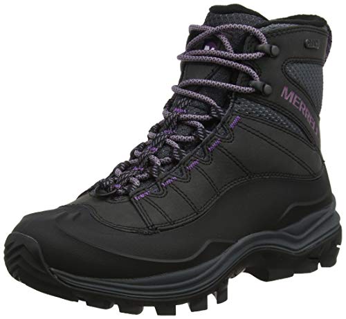 Merrell Thermo Chill Mid Shell WP, Botas de Nieve Mujer, Negro (Black), 36 EU