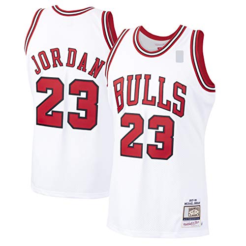 Michael Sportswear Jordan Camiseta de baloncesto Chicago Custom Bulls #23 Hardwood Classics Player Jersey Blanco - Edición Icono, blanco, L