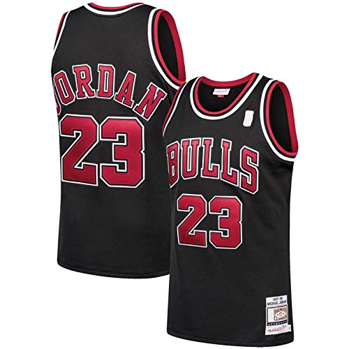 Michael Top Camiseta sin mangas Jordan Custom Chicago Basketball Jersey Bulls #23 Hardwood Classics Player Jersey Negro - Icon Edition-XL