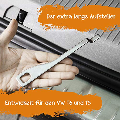 mixcover Soporte para portón trasero extralargo de 20 cm para VW T6, T5, T4 California Beach, Golf y muchos más. mixcover Soporte para portón trasero extralargo de 20 cm para VW T6, T5, T4 California Beach, Golf y muchos más.