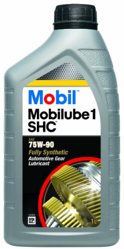 Mobil SAE 75W-90 Mobilube SHC Aceites de motor para coches, transparente, 1 litro