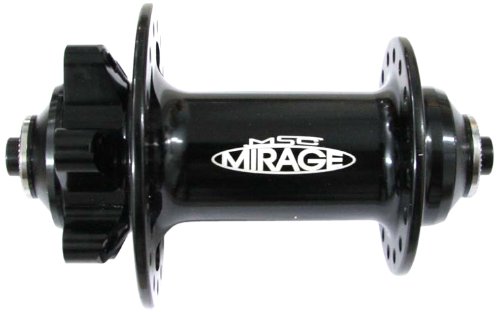 MSC Bikes MSC Mirage.32R. 9 X 100 mm - Buje Delantero para Disco de Ciclismo, Color Negro