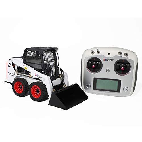 Myste Excavadora hidráulica de 24 canales con mando a distancia con luz LED y batería 1:14 mando a distancia con función completa de vehículo de construcción 2,4 GHz