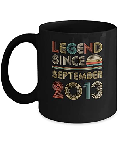 N\A Leyenda Desde septiembre de 2013 Regalos de séptimo cumpleaños Vintage Taza de café