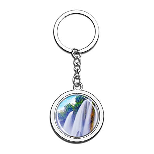 "N/A" Venezuela Parque Nacional Canaima Venezuela Llavero Creatividad única Turismo Recuerdo Regalo Cadena de Cristal de Acero Inoxidable "N/A" Venezuela Parque Nacional Canaima Venezuela Llavero Creatividad única Turismo Recuerdo Regalo Cadena de Cristal de Acero Inoxidable