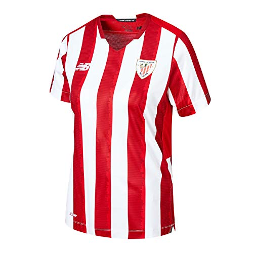 New Balance AC Bilbao Primera Equipación 2020-2021 Mujer, Camiseta, Red-White, Talla M