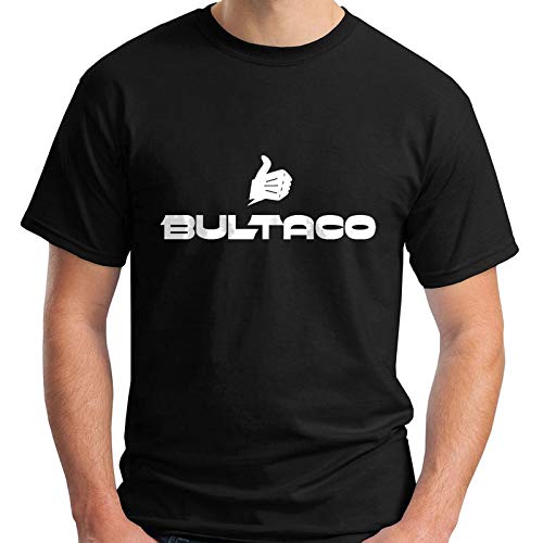 New Bultaco Logo Short Sleeve Black Men's T-Shirt
