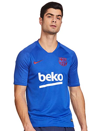 NIKE FCB M Nk BRT Strk Top SS Camiseta, Hombre, Lyon Blue/Lyon Blue/Noble Red, 2XL
