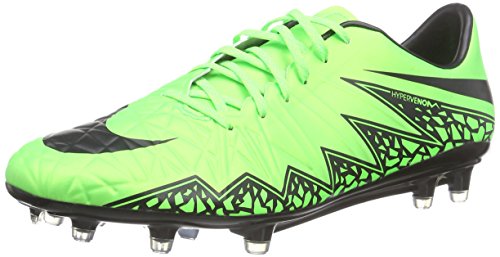 Nike Hypervenom Phatal II FG, Botas de fútbol Hombre, Verde-Grün (Green Strike/Black-Black), 41