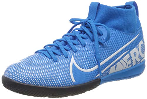 Nike Jr. Mercurial Superfly 7 Academy IC, Botas de fútbol Unisex niño, Multicolor (Blue Hero/White/Obsidian 414), 34 EU