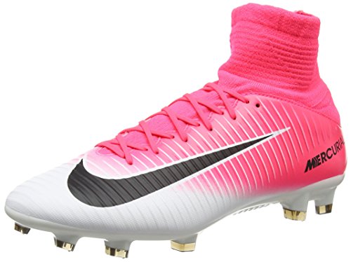 Nike Mercurial Veloce III DF FG, Botas de fútbol Hombre, Rosa (Racer Pink/Black White), 41 EU