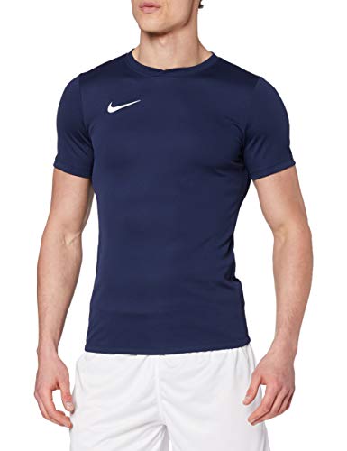 Nike Park VI Camiseta de Manga Corta para hombre, Azul (Midnight Navy/White), S
