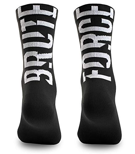 NORTEI Calcetines para Ciclismo, MTB y Running de Caña Alta para Hombre y Mujer – Brute Force Black (L-XL (43-46)) NORTEI Calcetines para Ciclismo, MTB y Running de Caña Alta para Hombre y Mujer – Brute Force Black (L-XL (43-46))