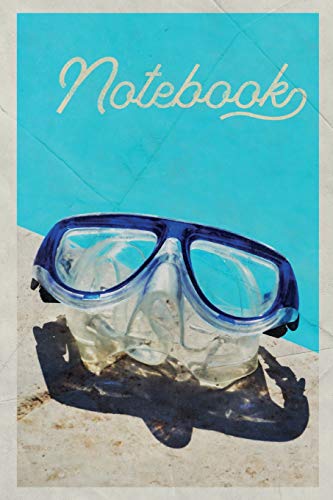 Notebook: Scuba Goggles Buceo Charming Composition Book Journal Diary for Men, Women, Teen & Kids Vintage Retro Design for creating diving equipment list