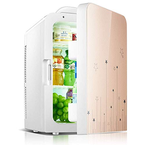 NXYJD Mini refrigerador de Doble Puerta con congelador for la Oficina del Dormitorio o Dormitorio con estantes de Vidrio Ajustables Refrigerador Compacto (Color : B)