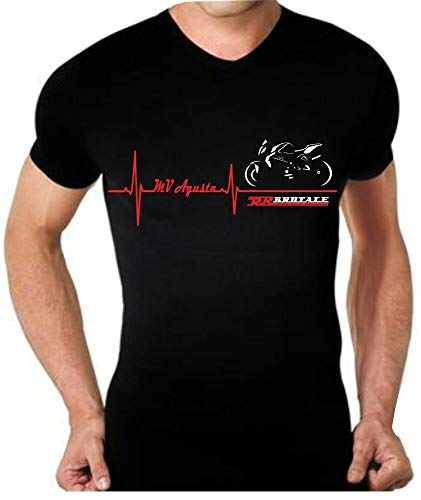 OF T-Shirt Shirt Motorcycle mv Agusta Brutal Pulse Heart Tshirt Shirt