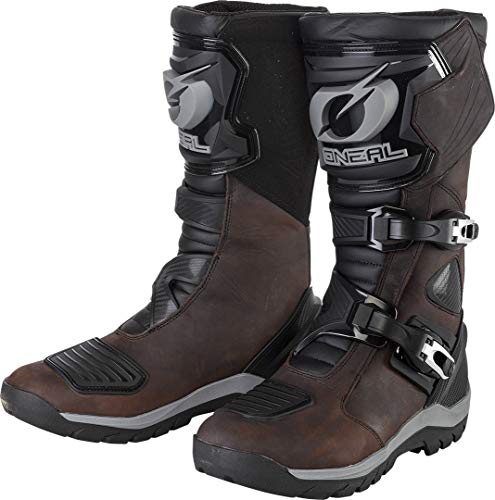 O'NEAL | Botas de Motocross | Enduro Motocross | Zona del talón ergonómica, suela con inserto antideslizante, membrana impermeable y transpirable| Botas Sierra Pro | Adultos | Marrón | Talla 44