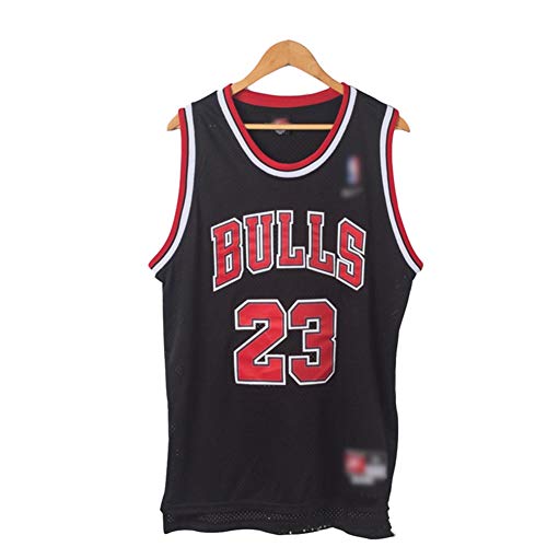 OOFAY Camiseta De Baloncesto Retro Michael Jordan # 23 Chicago Bulls, Hombre,Negro,M