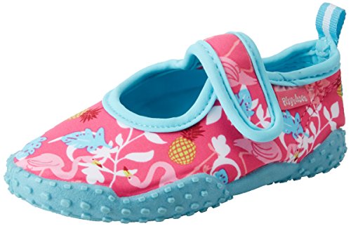 Playshoes Zapatillas de Playa con protección UV Flamenco, Zapatos de Agua Unisex niños, Turquesa (Tuerkis 15), 22/23 EU